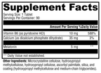 Melatonin CR 90 Tablets Supplement Facts