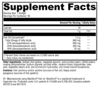Omega MonoPure® 1300 EC 60 Softgels Supplement Facts