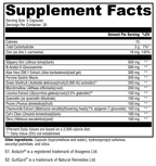 GI Balance 150 Capsules Supplement Facts