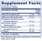 GABA Ease™ 60 Capsules Supplement Facts