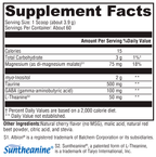 RelaxMax® Cherry 60 Servings Supplement Facts